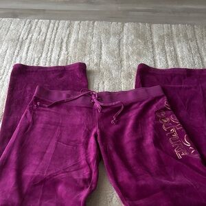 Juicy Couture Magenta Velour Trousers